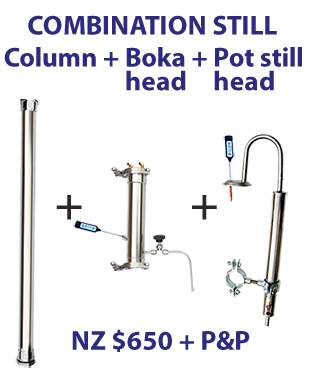 Homebrew moonshine distillation combination still